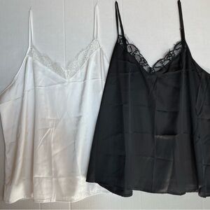 Ekouaer Set of 2 Lace Camisoles